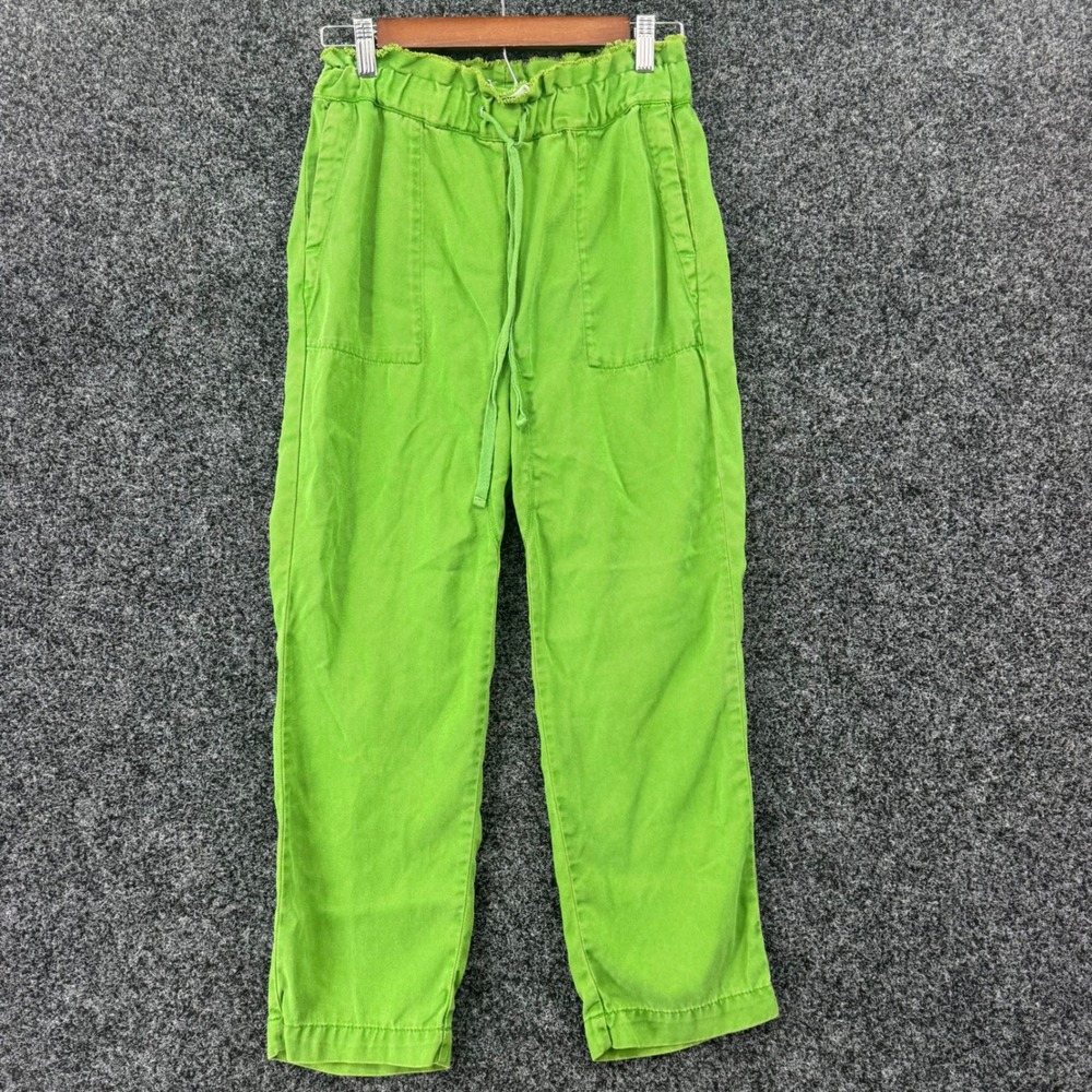 KUT‎ from the Kloth Lime Green Lyocell Drawstring Paperbag Pants XS KB45601M